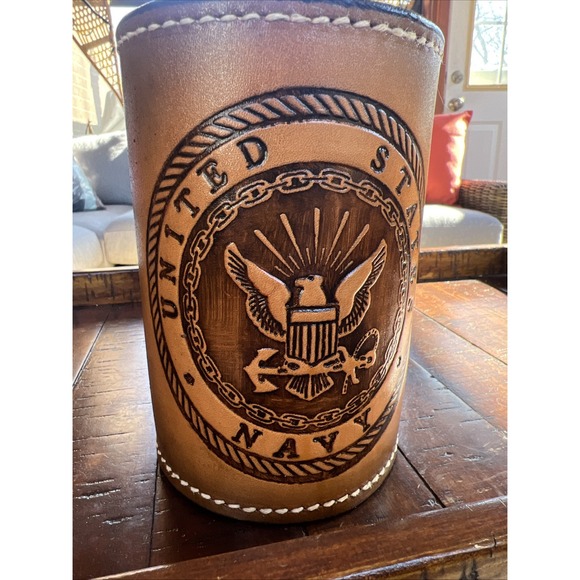 United States Air Force Leather Mug by Elandah Leather‎ - Picture 4 of 10